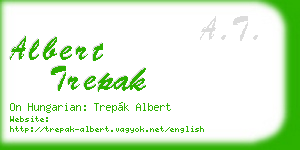 albert trepak business card
